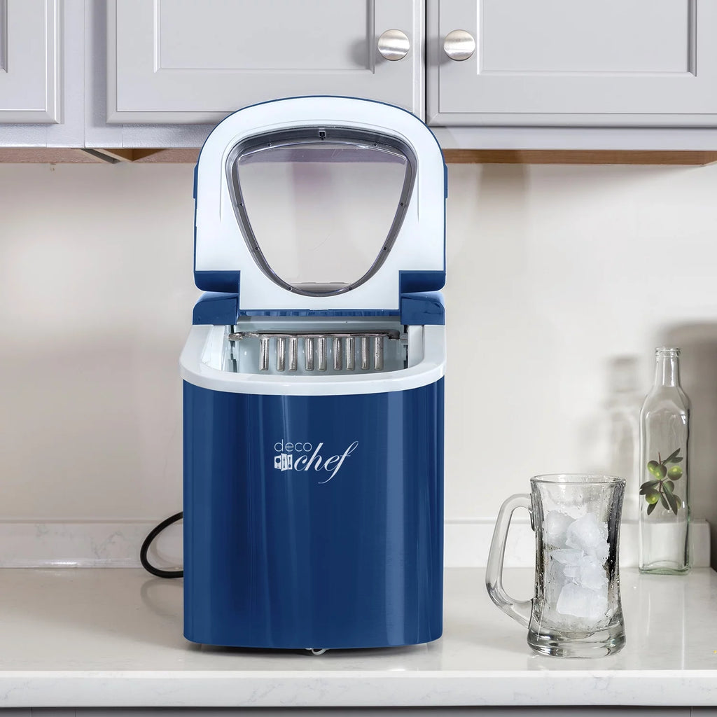 Blue Compact Electric Top Load Ice Maker Y885428
