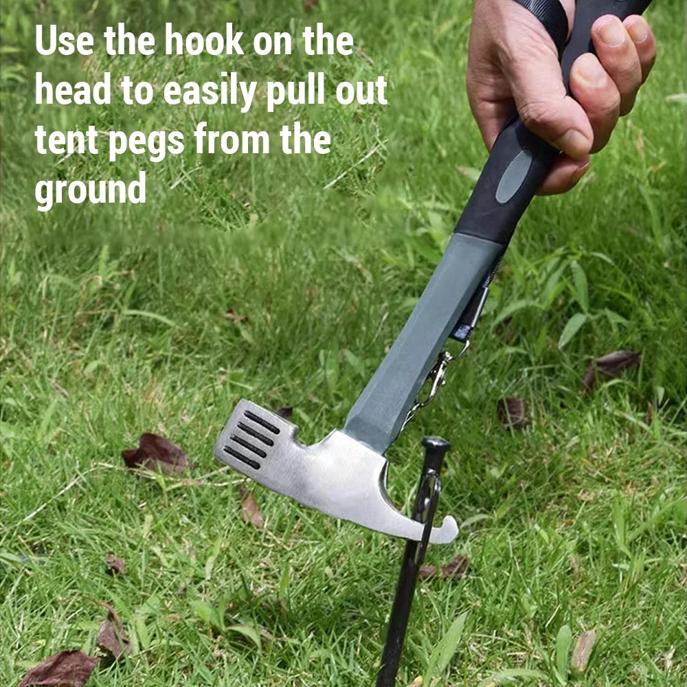 Steel Tent Stake Kit with Hammer H6360