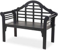 Black Eucalyptus Wood Garden Bench N48495