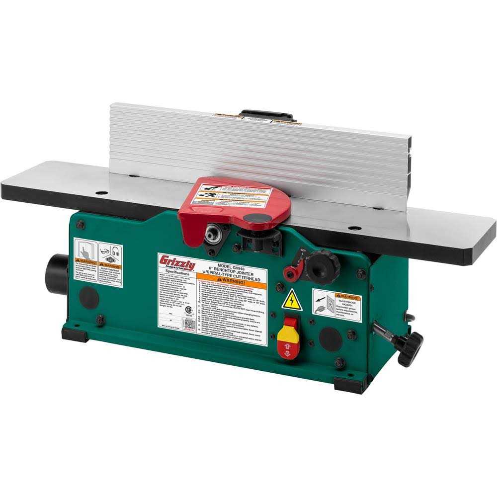 6 Benchtop Jointer with Spiral-Type Cutterhead F538228