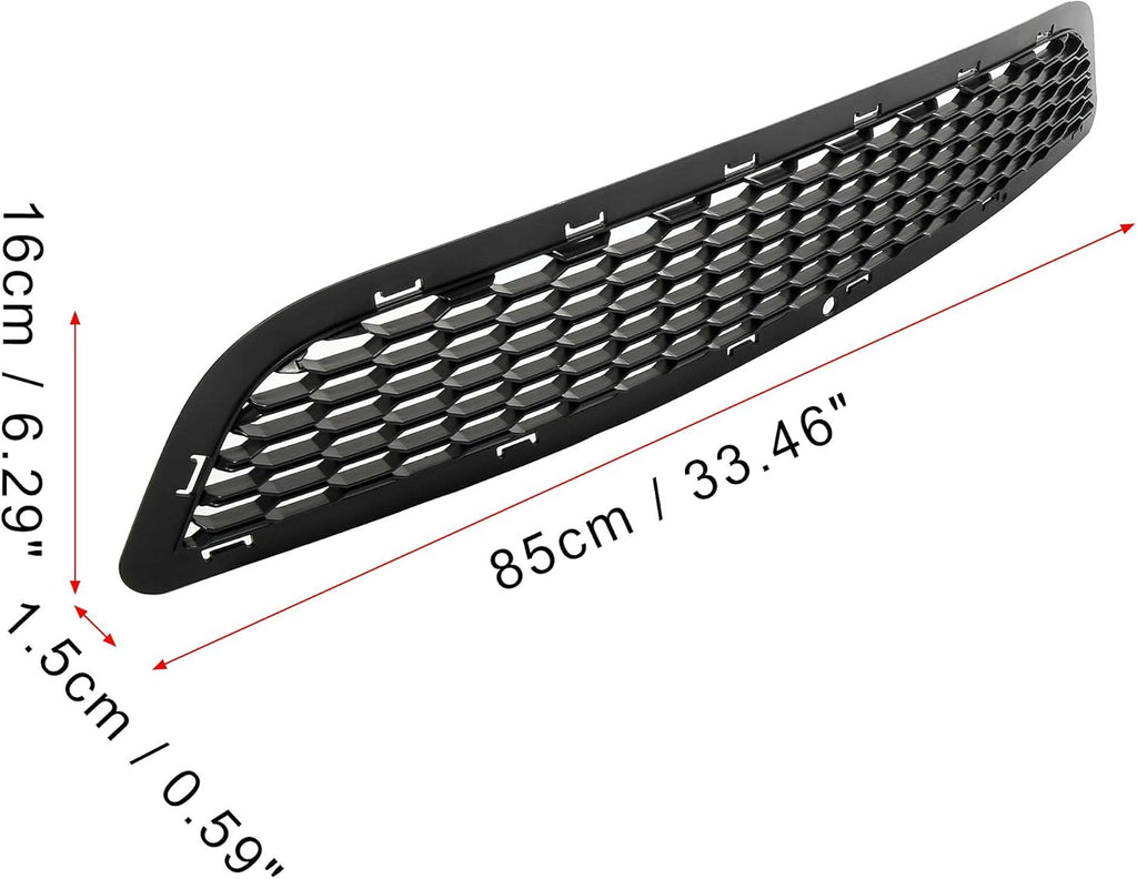 Black Plastic Front Center Bumper Grille P20400