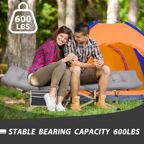 Folding Camping Cot with Large Pocket I5414