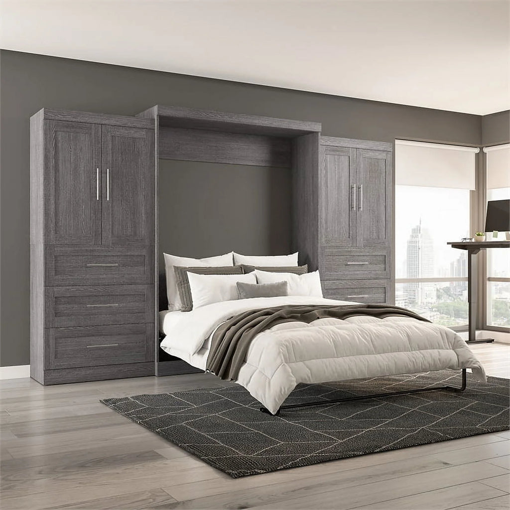 Queen Murphy Bed with Wardrobes W681490
