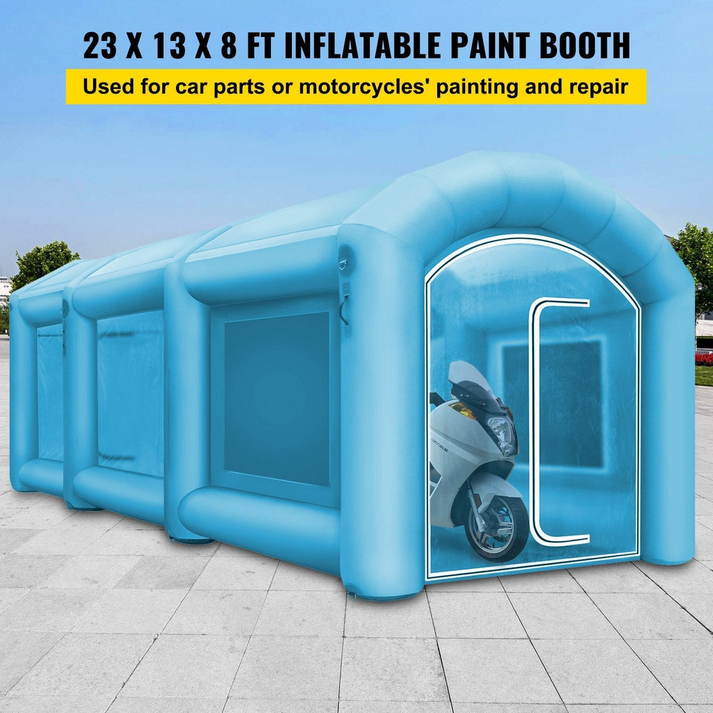 23x13x8ft Inflatable Spray Booth Car Paint Tent G547