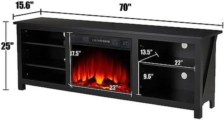 Wood Texture Electric Fireplace TV Stand M715