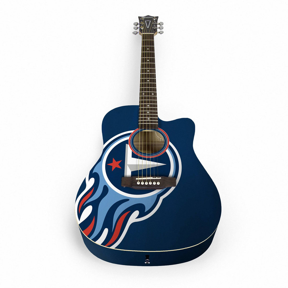 Navy Blue Acoustic Guitar with Case U75473