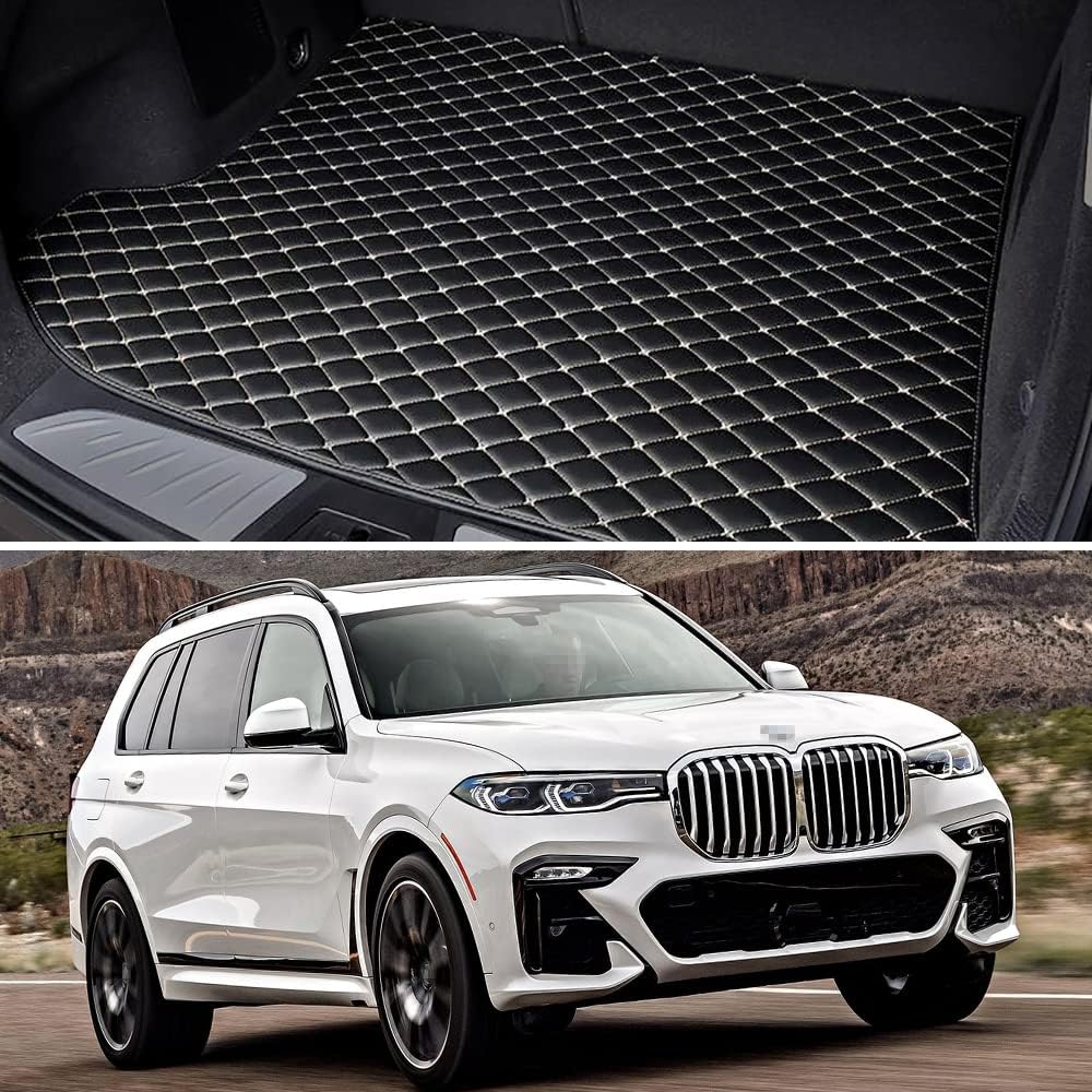 Black Car Trunk Mat Cargo Liner Pack of 2 E8448