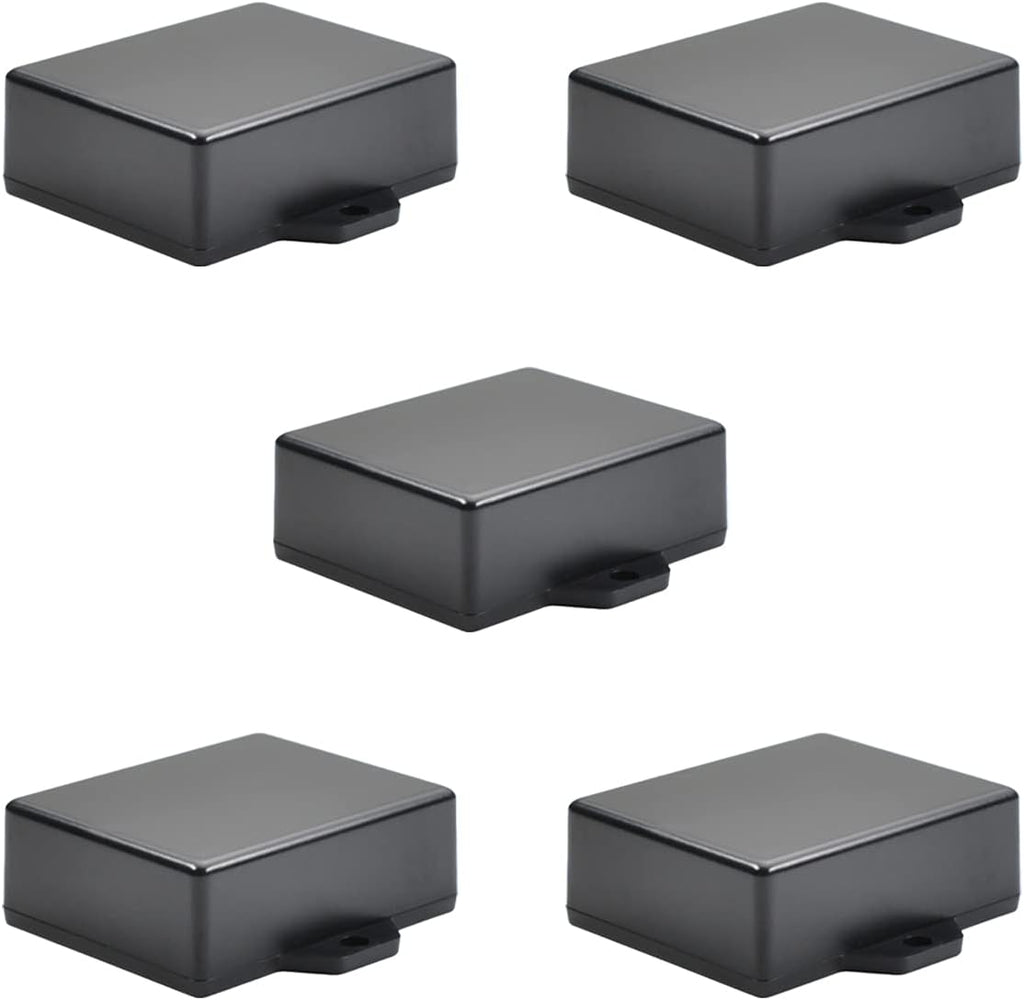 Black ABS Plastic Junction Box with Ear C2372
