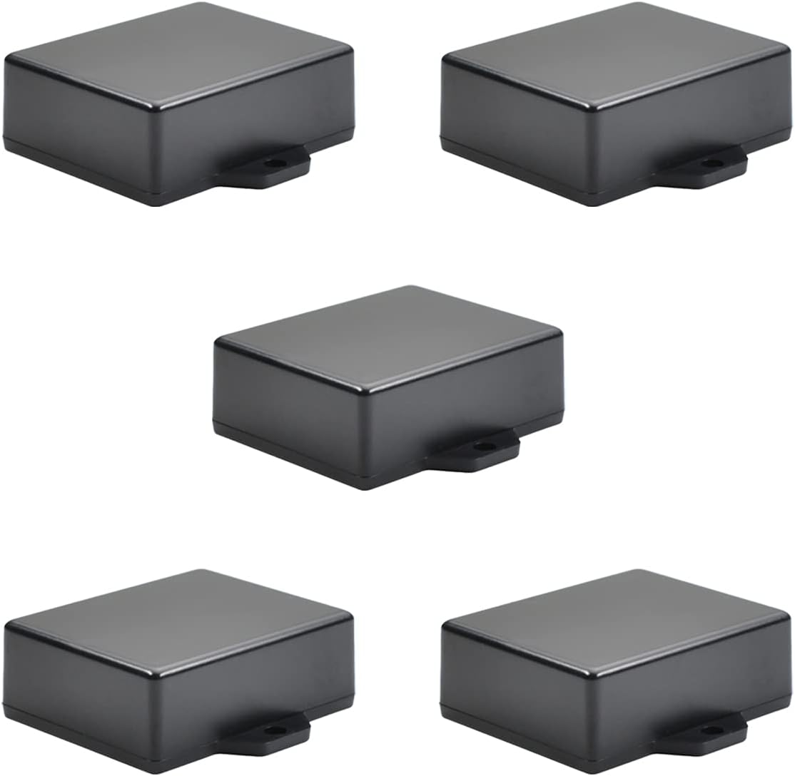 Black ABS Plastic Junction Box with Ear C2372