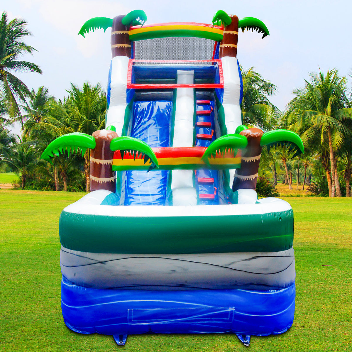 16 ft Inflatable Water Slide with Air Blower K4737