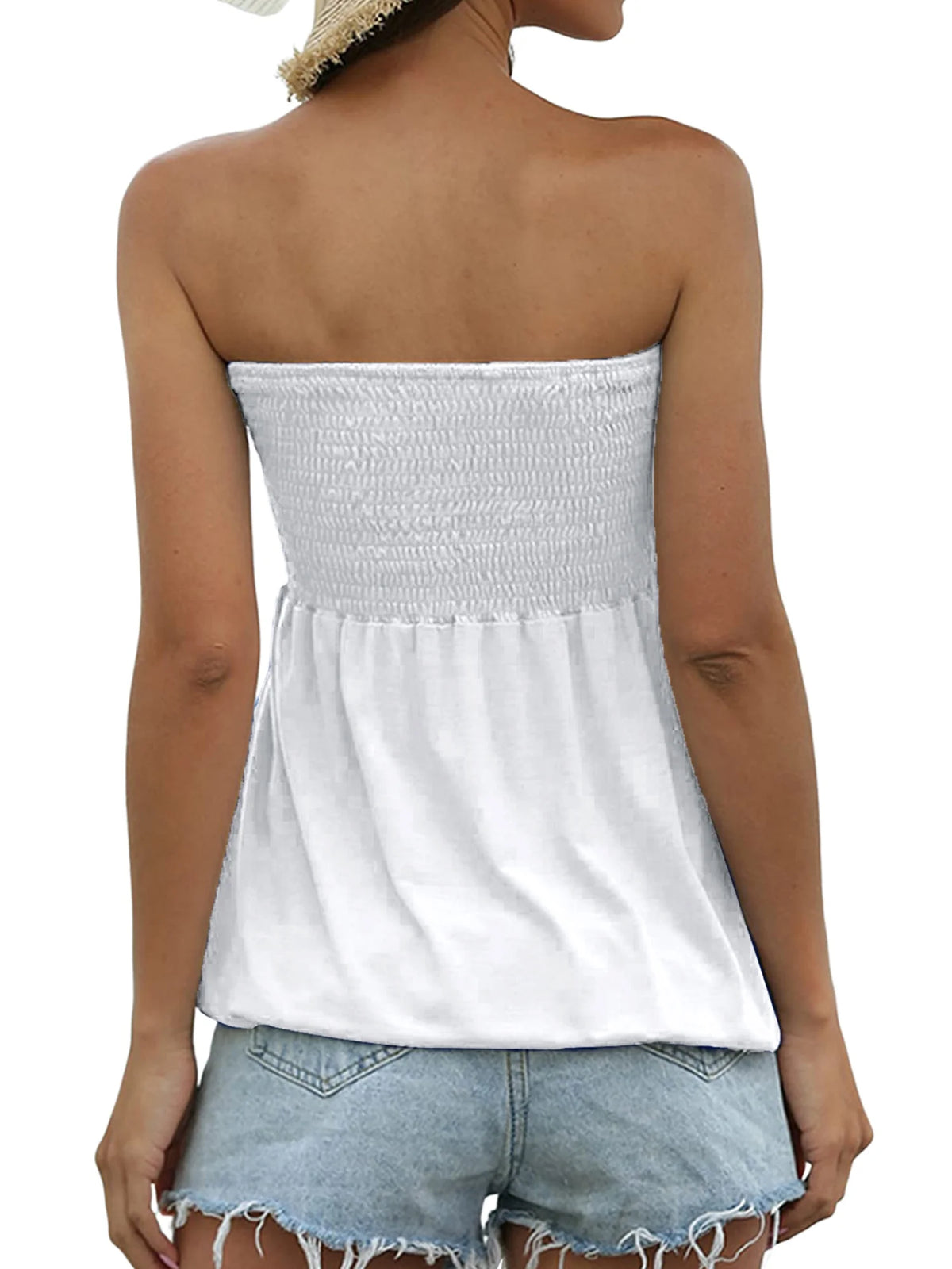 Womens Strapless Bandeau Tank Top N60864