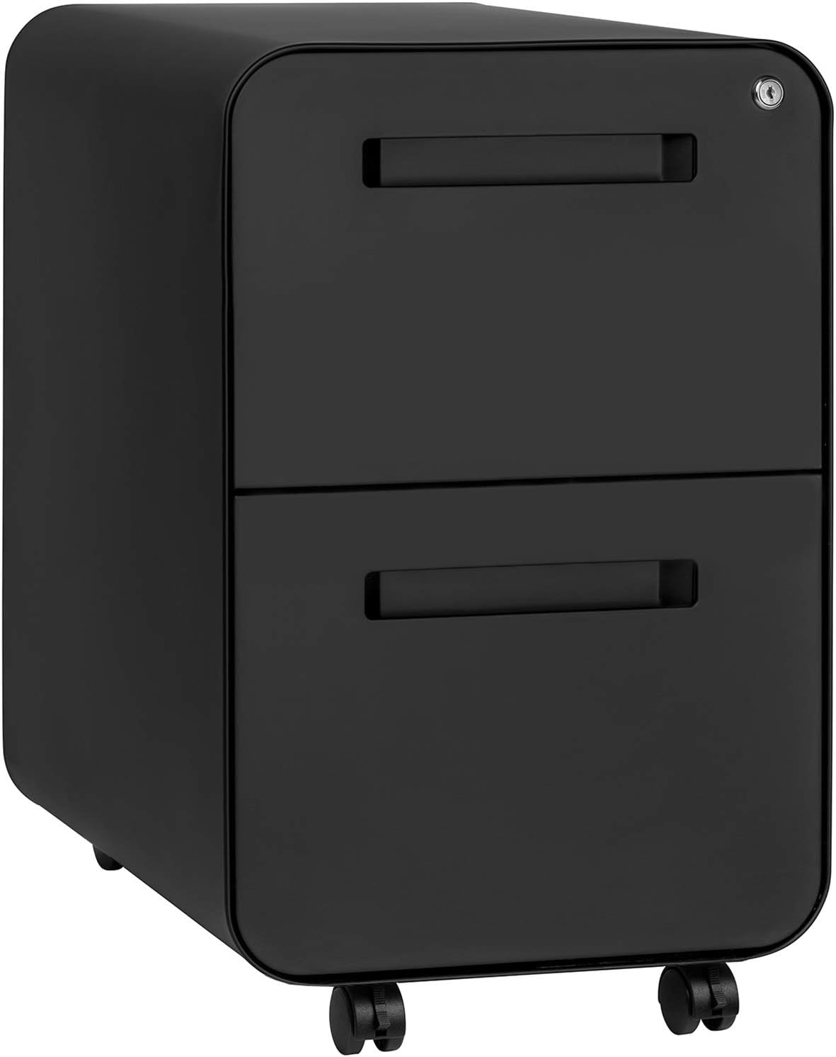 White 2-Drawer Mobile File Cabinet R265674