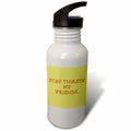 Yellow Background 21 oz Sports Water Bottle F705098
