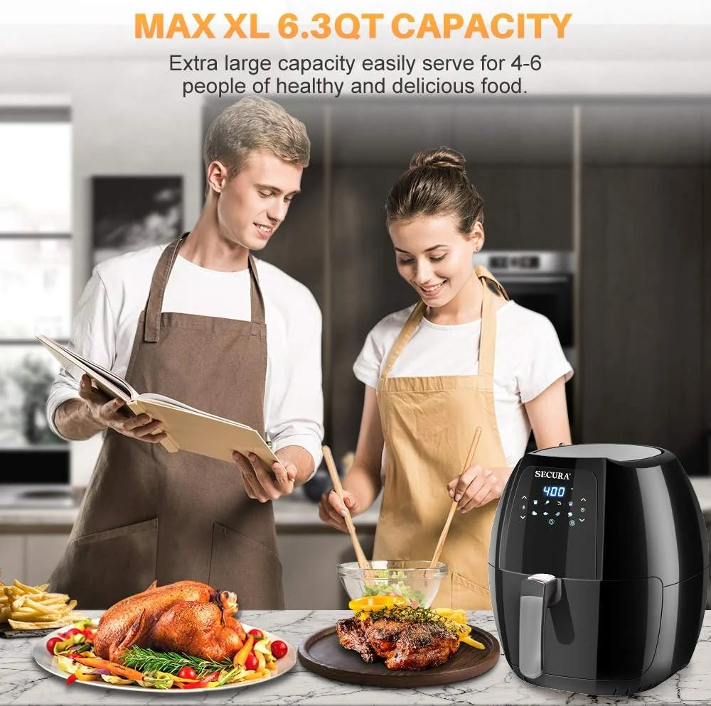 6.3Qt 1700W 10-in-1 Digital Hot Air Fryer M315491