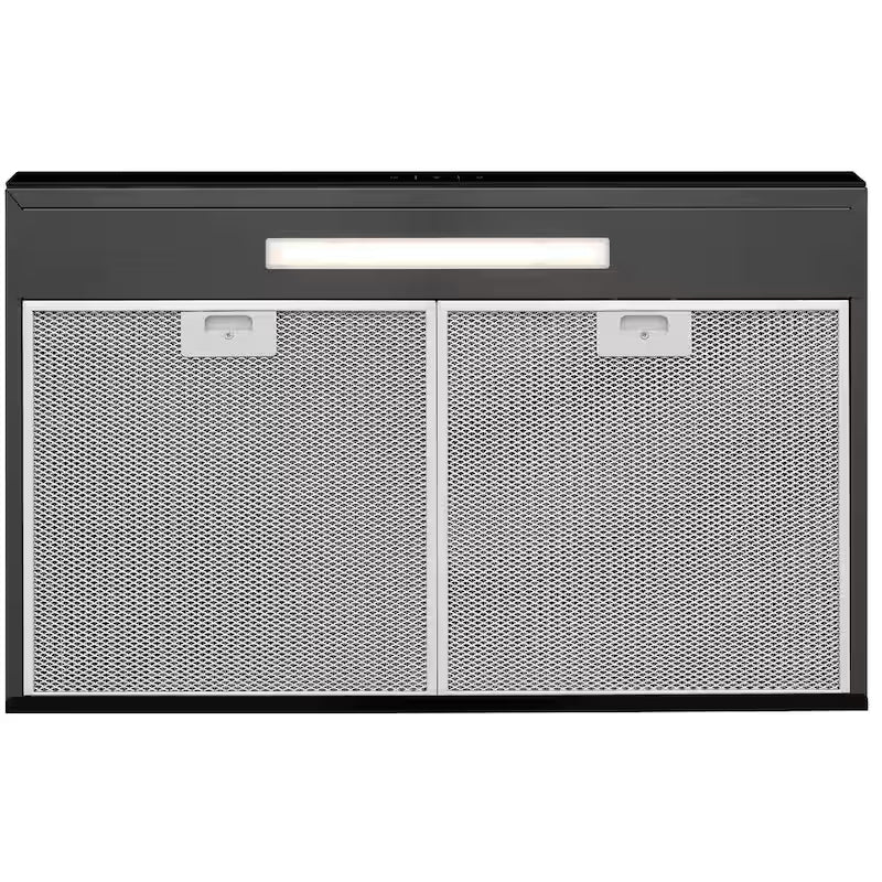 30 in. Black Stainless Steel Convertible Undercabinet Range Hood Y881
