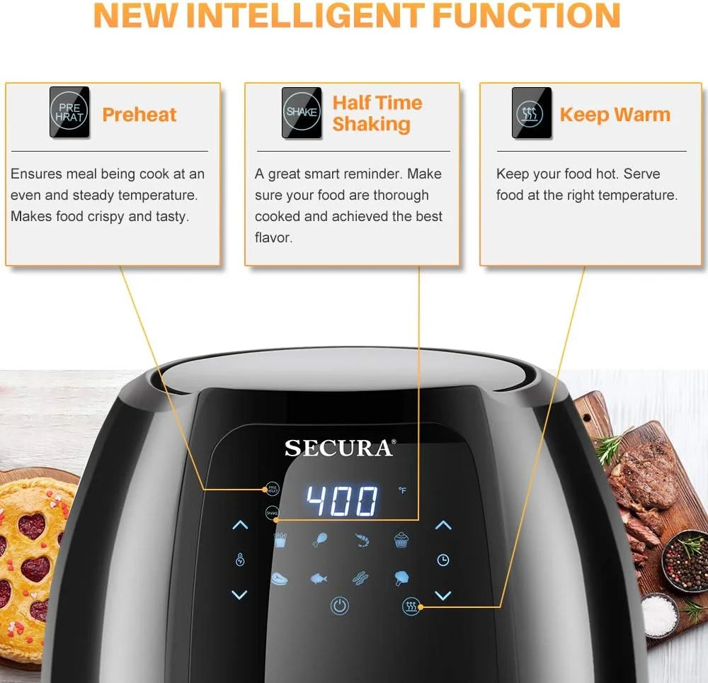 6.3Qt 1700W 10-in-1 Digital Hot Air Fryer M315491