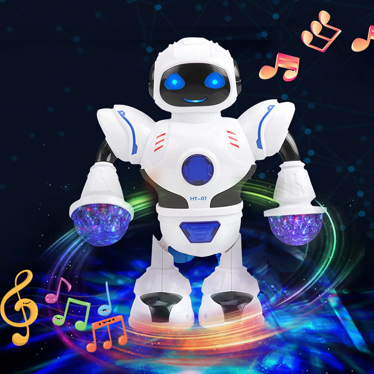 Electric Dancing Robot with Music and Light Z4581