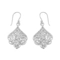 Natural Diamond Polki Leaf Dangle Earrings K1795