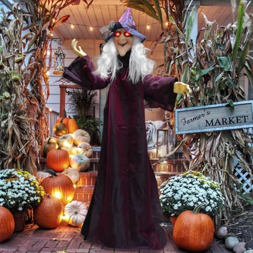 Life Size Talking Animated Witch with Light Up Eyes S165897