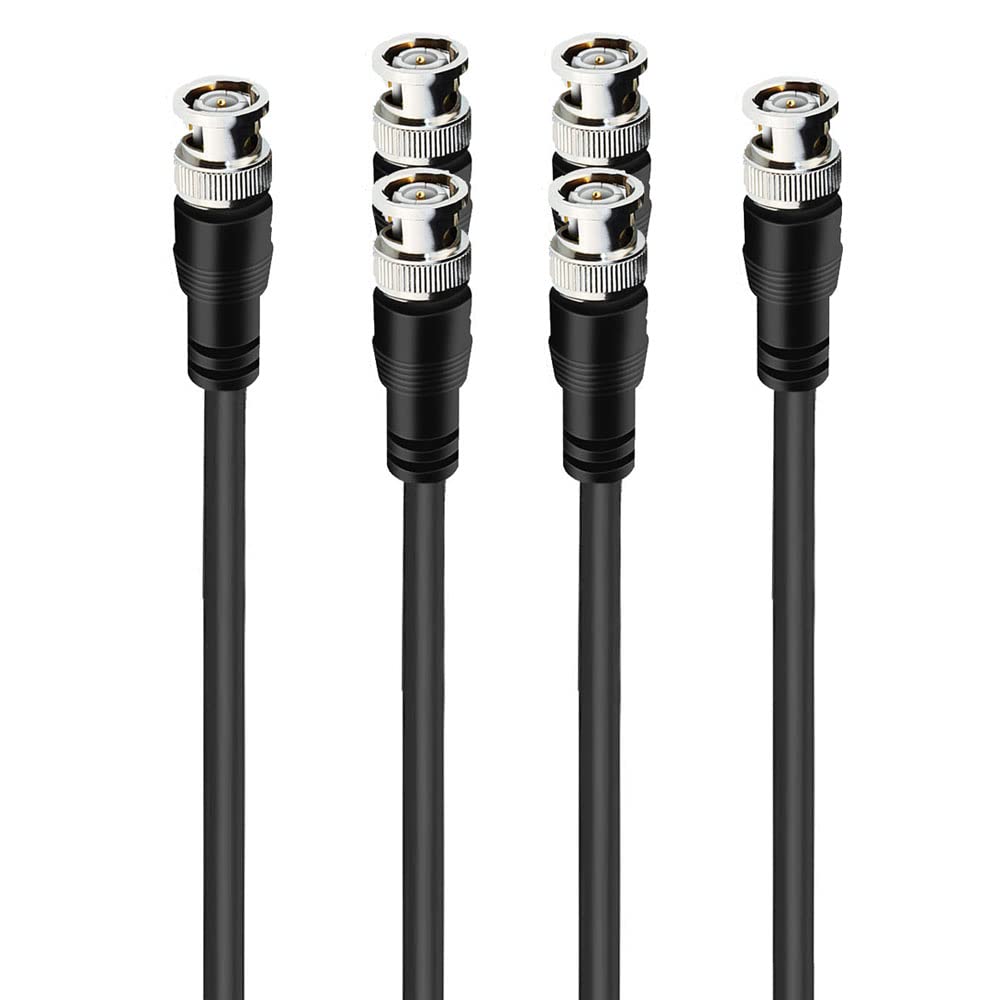5-Pack 5ft BNC Male to BNC Male 75-Ohm Cable K294