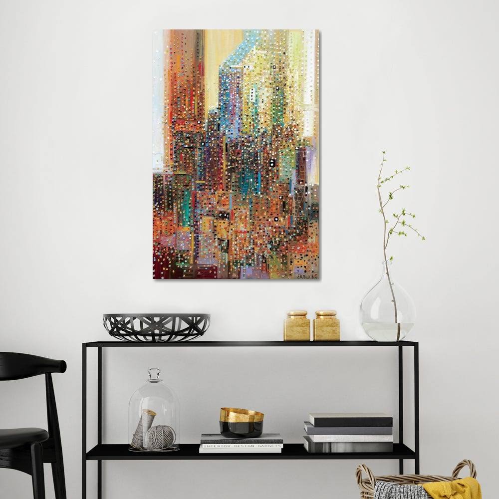 Canvas Wall Decor Prints - New York Silhouettes Art B774