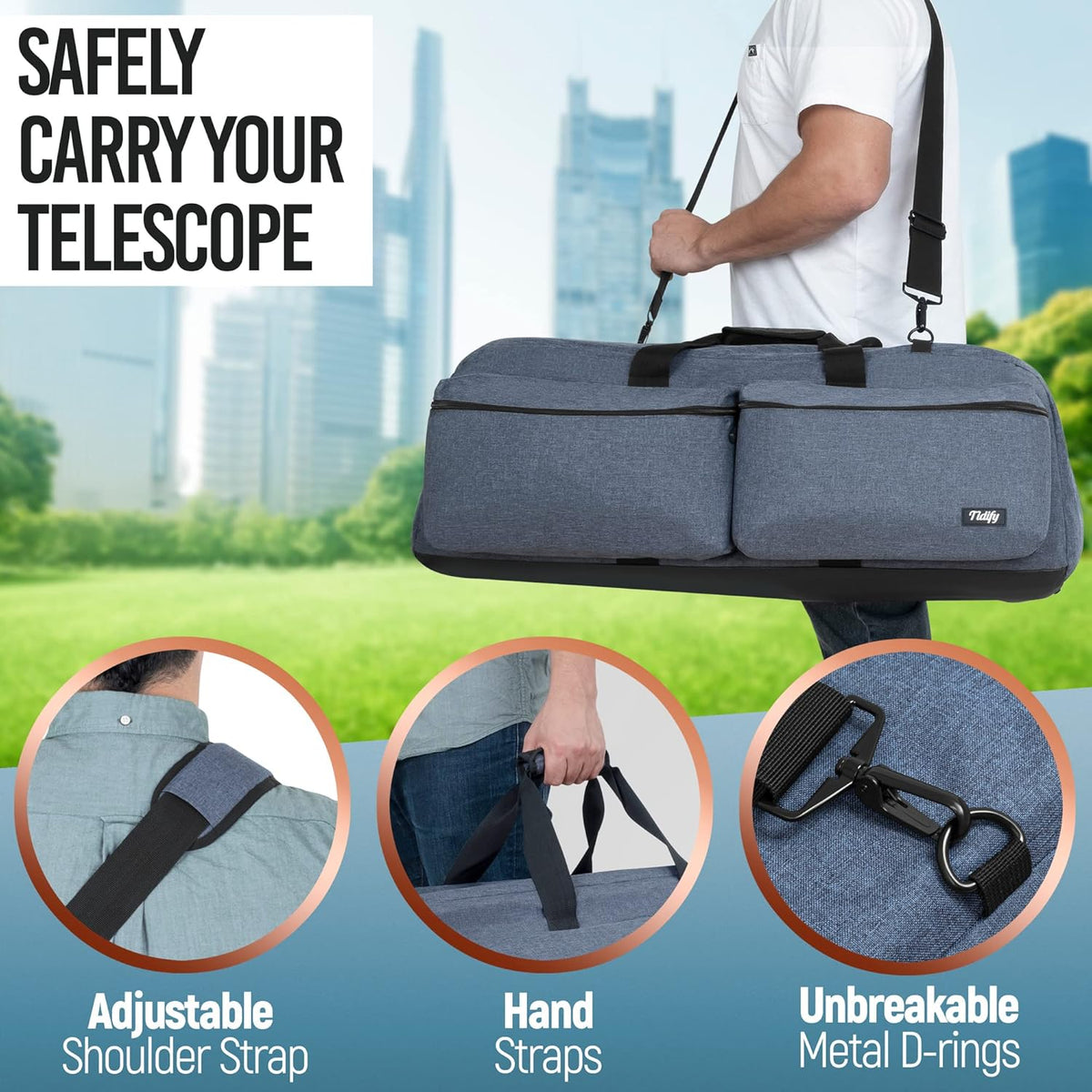 Large 35" Padded Telescope Bag with Internal Padded Pockets R46427