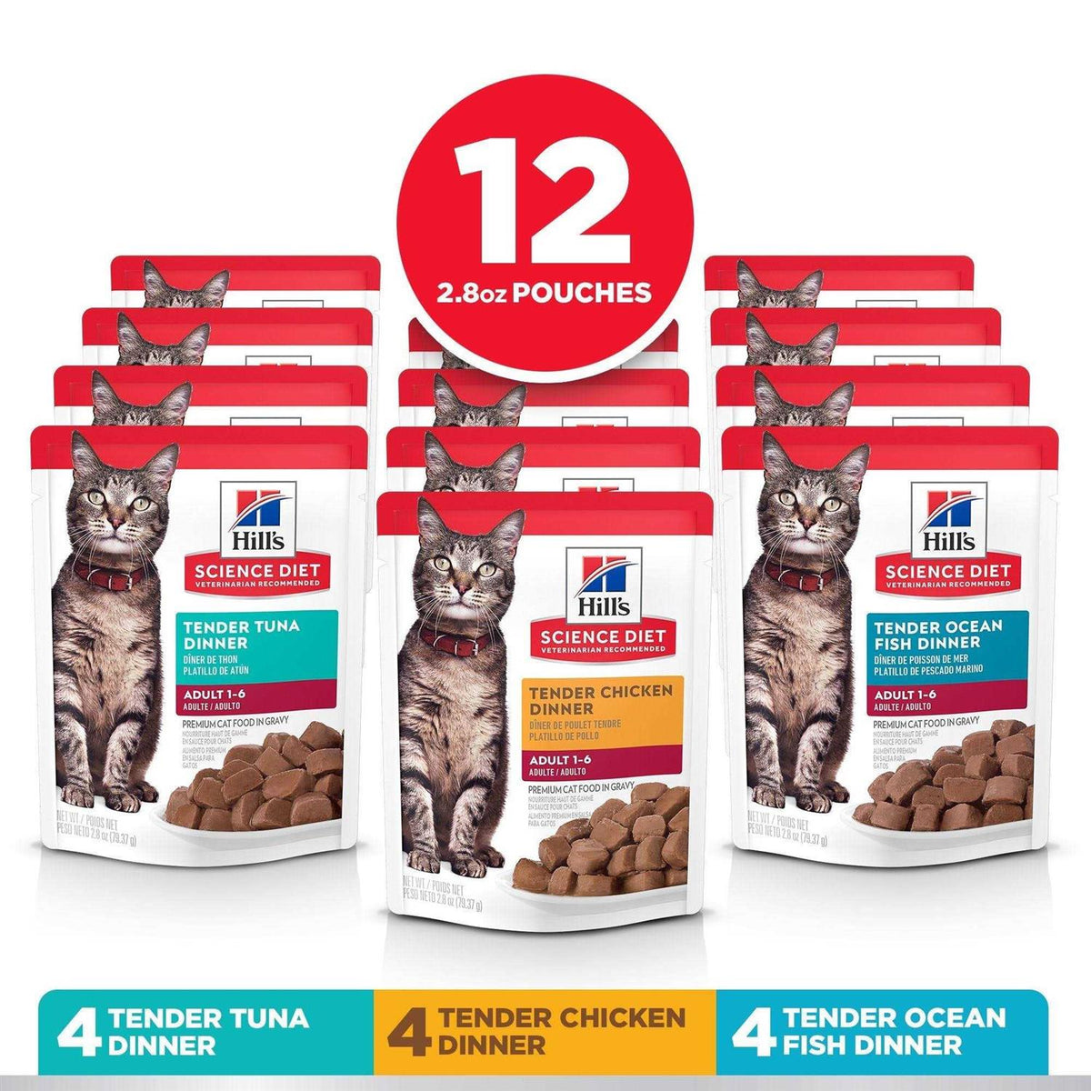 Adult Tender Dinner Variety Pack Cat Food T6738
