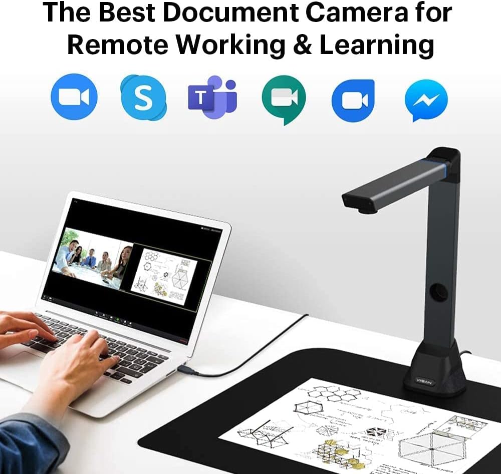 A3 Size Foldable Portable HD 16MP Book & Document Camera J524