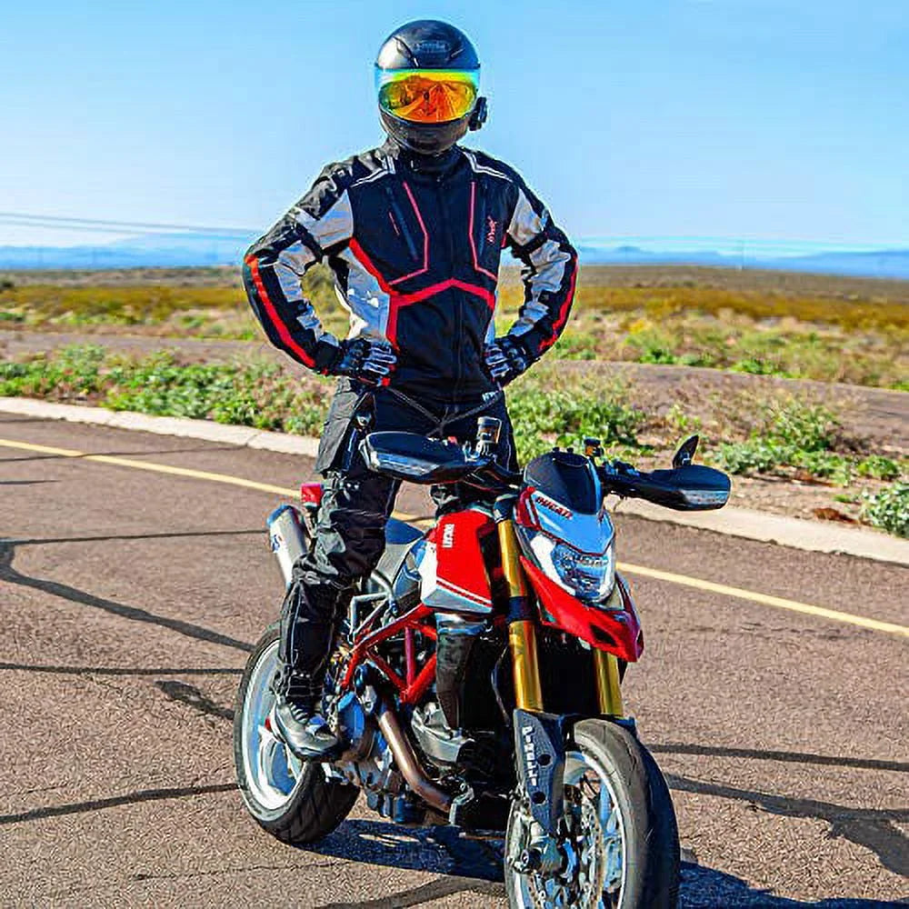 Black Waterproof CE Armored Motorcycle Pants A988