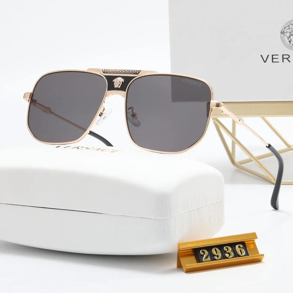 Round Stripe Printed Polarized Sunglasses Y409158