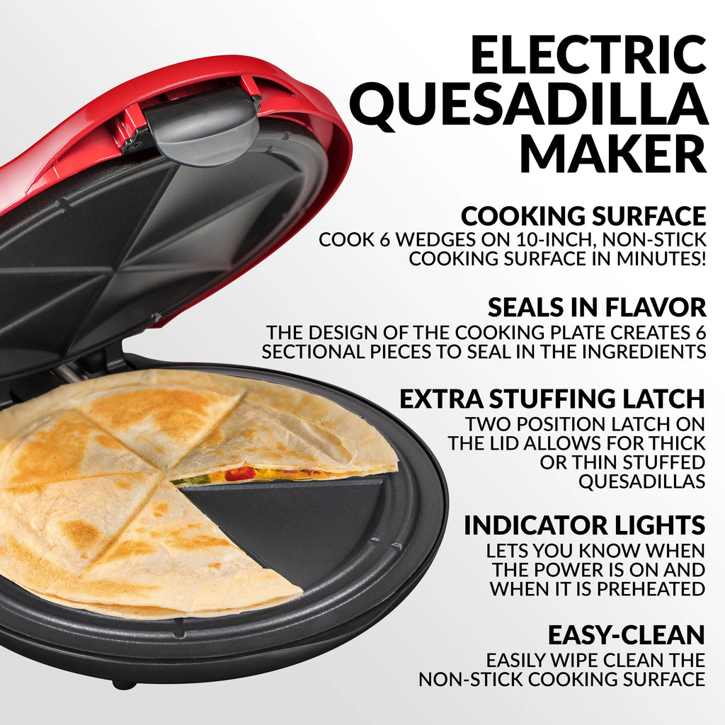 10-Inch 6-Wedge Electric Quesadilla Maker N4164