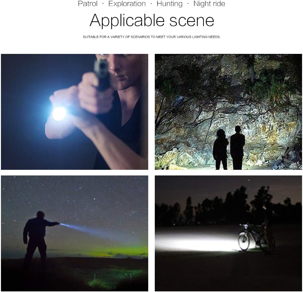 Rechargeable 1200 Lumens 11 Mode IPX8 Waterproof LED Tactical Flashlight Q231366
