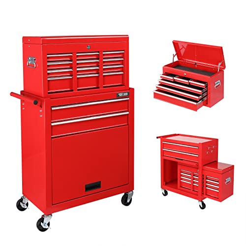 5-Drawer Rolling Tool Chest with Lockable Wheels W35556