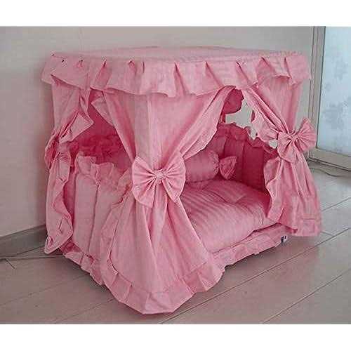 Pink Pet Dog Bed with Pillow T45967