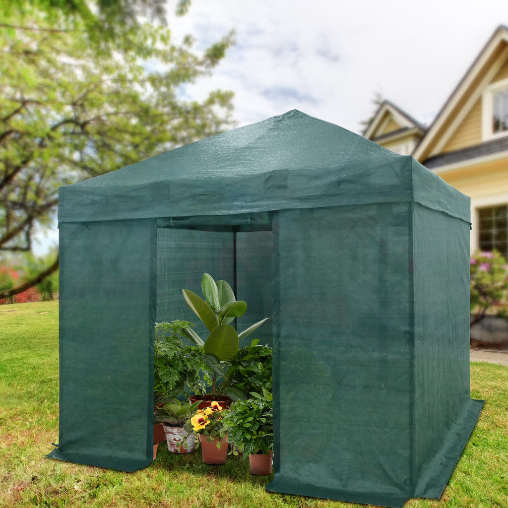 10x10 Pop-up Greenhouse with Mesh Cover X4441