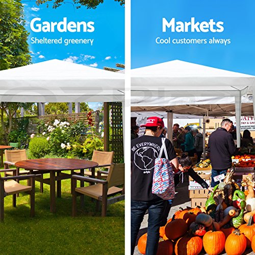 White 10x20 Heavy Duty Outdoor Canopy with Removable Sidewalls F112