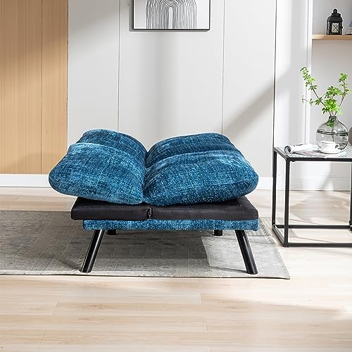 Black Velvet Convertible Sofa Bed T20635