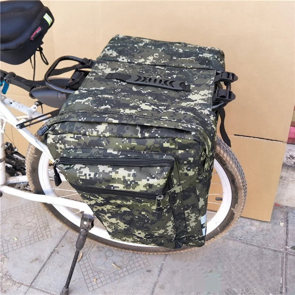 Rear Seat Bag Cycling Bike Rack Double Pannier Bag P6306