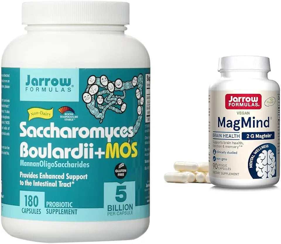 5 Billion CFU Probiotics + Prebiotics 180 Capsules & Magnesium L-Threonate 90 Capsules E3232
