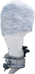 Grey Digital Camo Outboard Motor Cover C625201