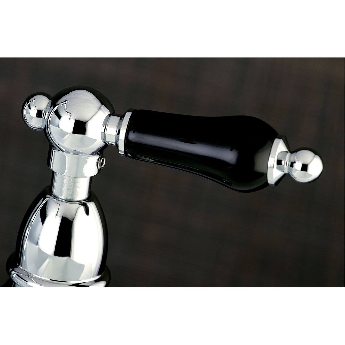 Bridge Kitchen Faucet with Brass Sprayer, Polished Brass B418533
