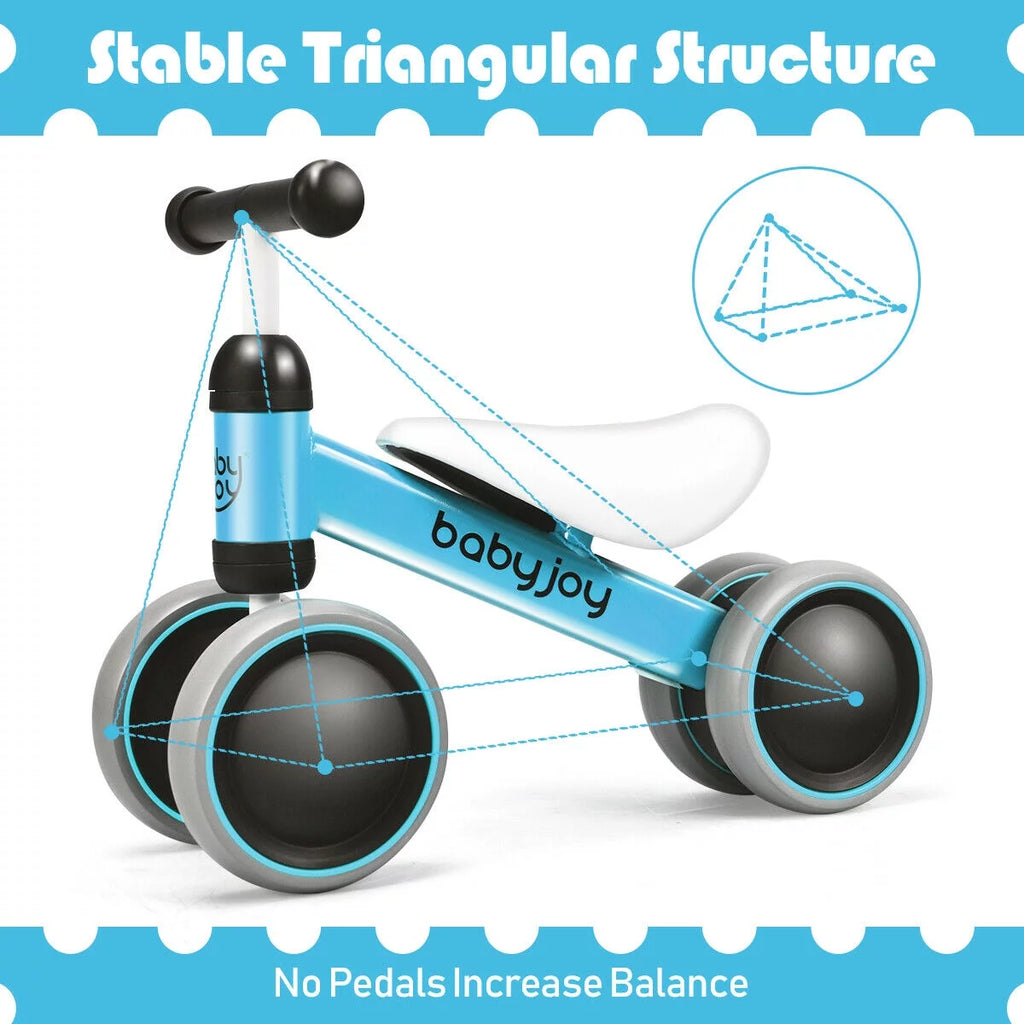 4 Wheels No-Pedal Baby Balance Bike K557325
