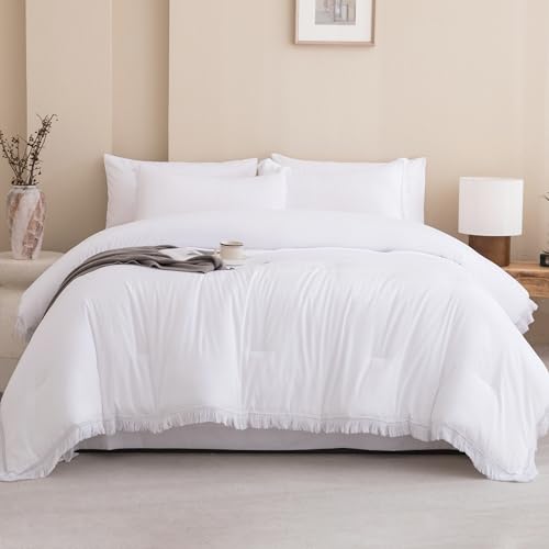 Beige Full Size 7 Piece Comforter Set with Sheets V53255