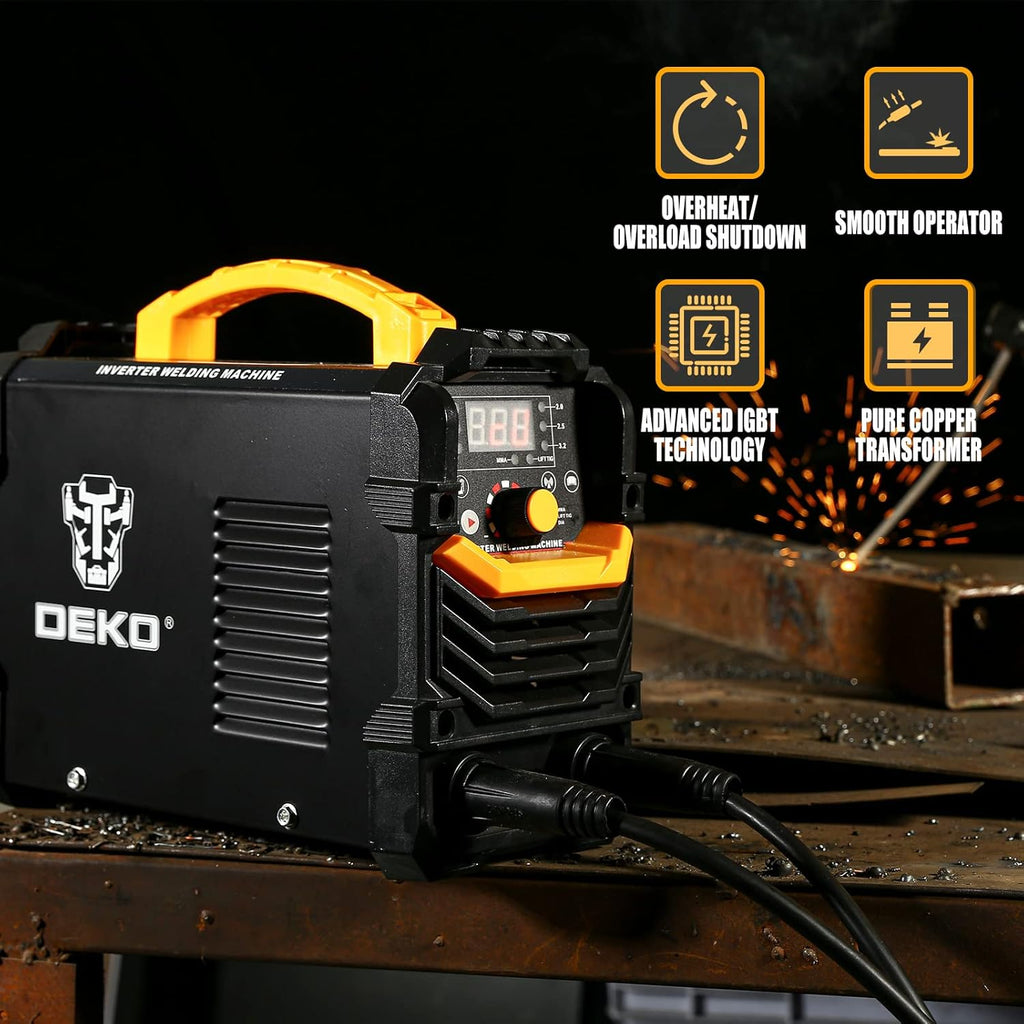 160A Stick ARC Welding Machine with Electrode Holder and Work Clamp K4831