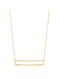 Rectangular Bars Pendant Necklace in 14kt Yellow Gold, 18" H383507