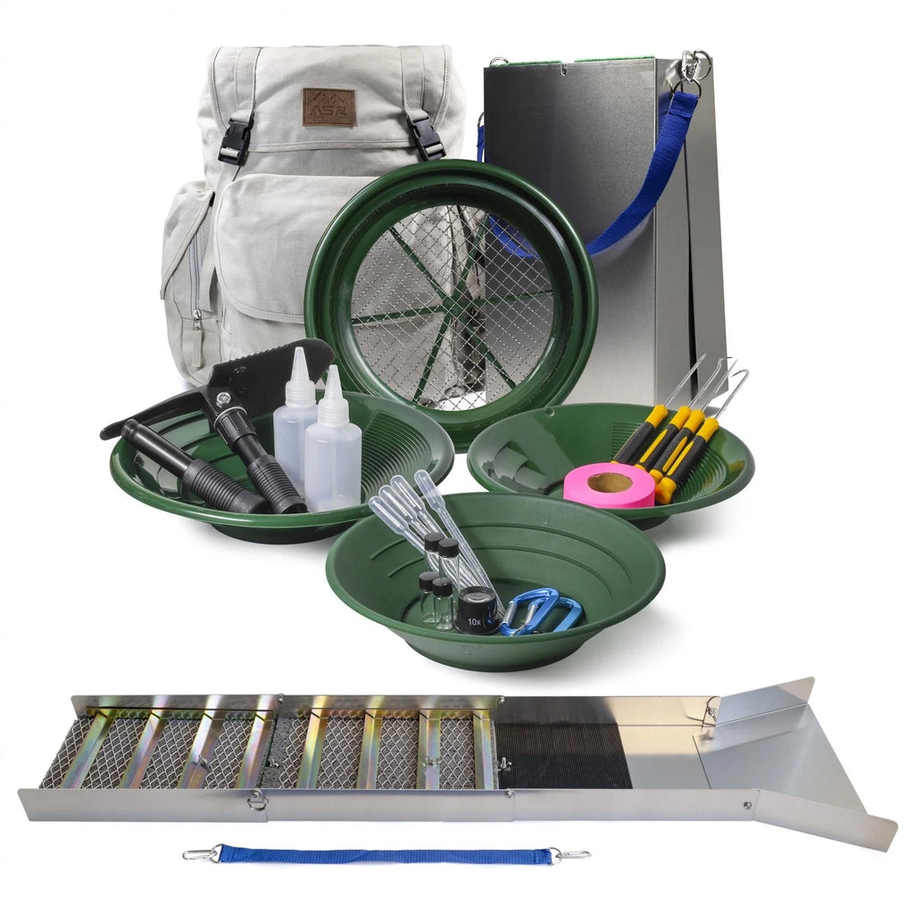 Aluminum Folding Sluice Box and Backpack for Gold Prospecting N645687