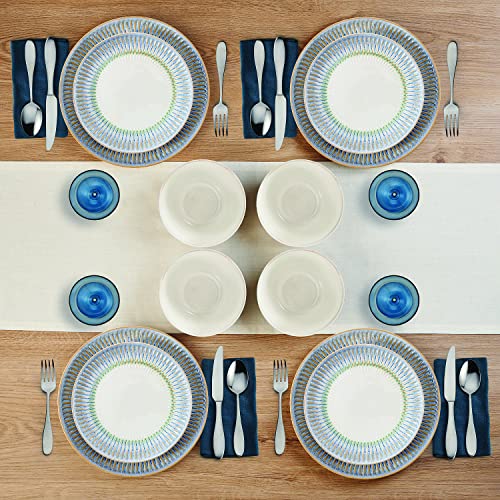 Blue 12 Piece Dinnerware Set R4741