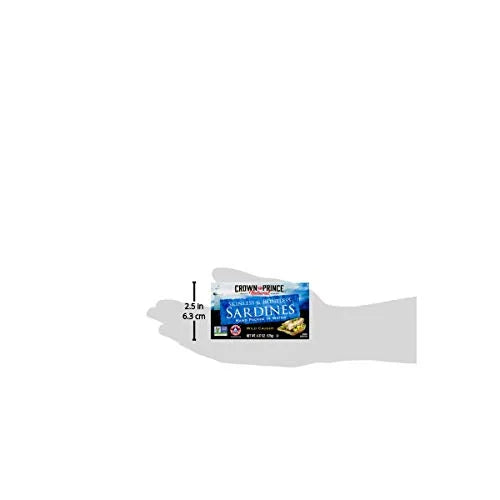 Natural Skinless Boneless Sardines in Water, 4.37 oz Cans (Pack of 12) N1567