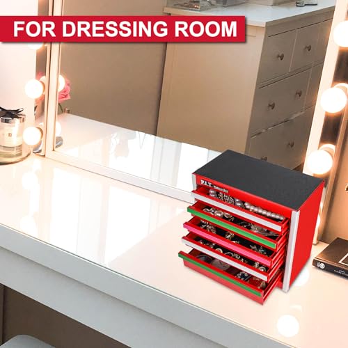 Mini Red Steel Tool Box with 5 Drawer S1751