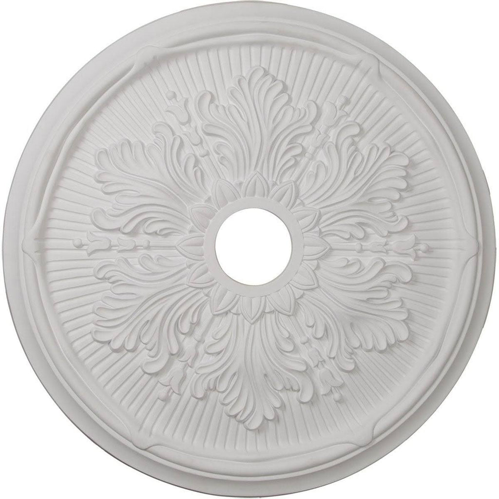23 3/4x22OD x 3 5/8x22ID x 1 7/8x22P Hand-Painted Copper Green Patina Ceiling Medallion K4459